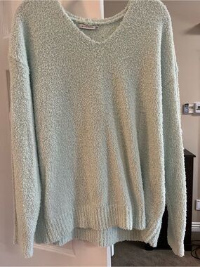 Staccato Cozy Light Mint V-Neck Sweater